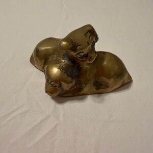 Solid Brass Dog Figurine